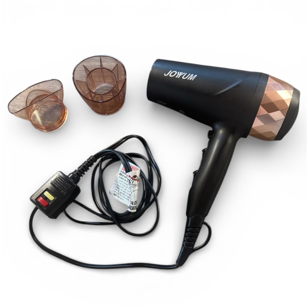*Blow Dryer Fast Drying,3 Heating 2 Speed Black and Rose Gold 1875W Professional